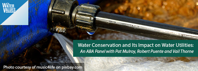 Water Conservation and Its Impact on Water Utilities: An ABA Panel with Pat Mulroy, Robert Puente and Vail Thorne